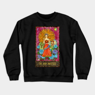 The High Priestess. Magic Gate Tarot Card Design. Crewneck Sweatshirt